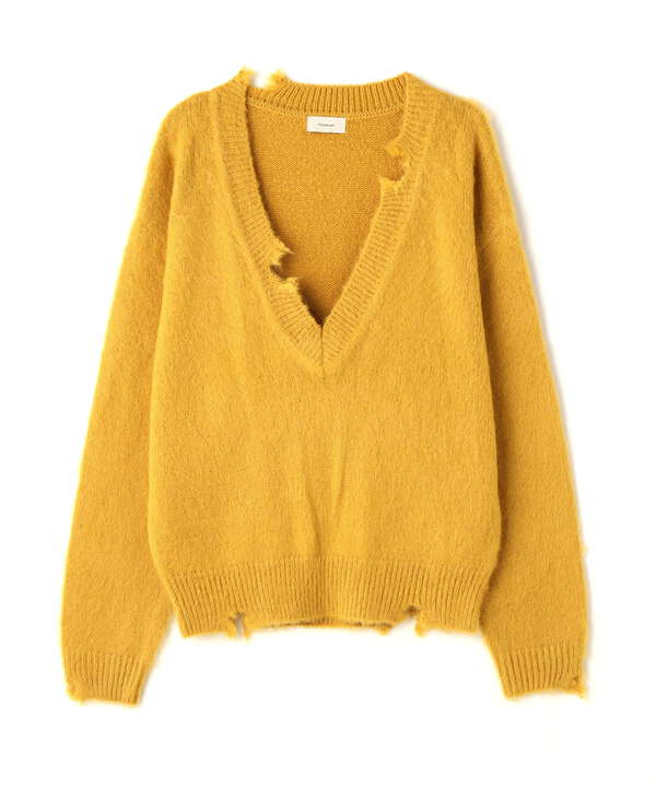 Toironier/トワロニエ/mohair v neck knit