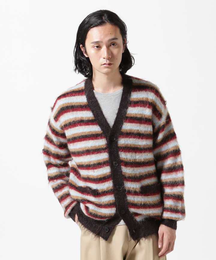 YOKE/ヨーク/MOHAIR BORDER CARDIGAN