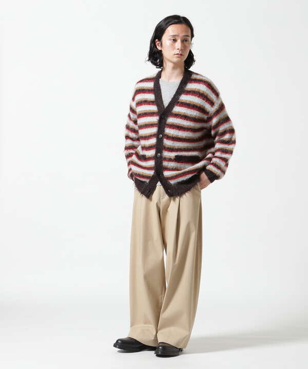 YOKE/ヨーク/MOHAIR BORDER CARDIGAN