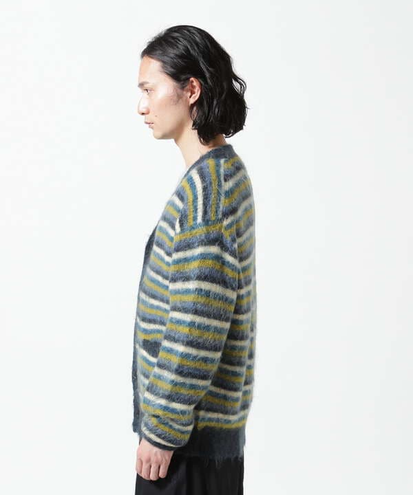 YOKE/ヨーク/MOHAIR BORDER CARDIGAN