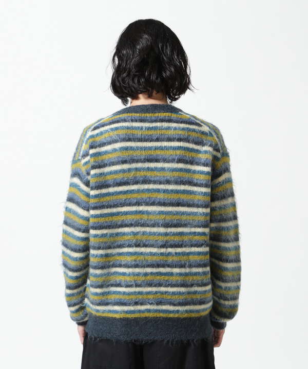 YOKE/ヨーク/MOHAIR BORDER CARDIGAN