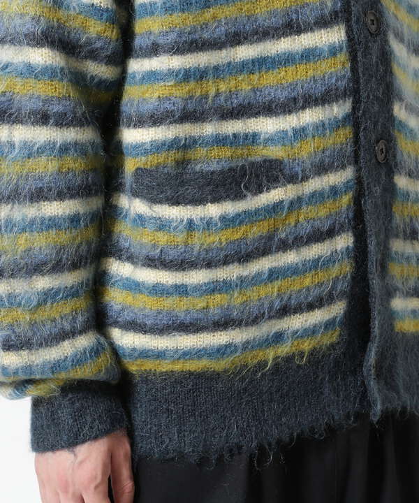 YOKE/ヨーク/MOHAIR BORDER CARDIGAN