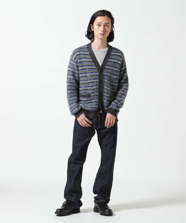 YOKE/ヨーク/MOHAIR BORDER CARDIGAN