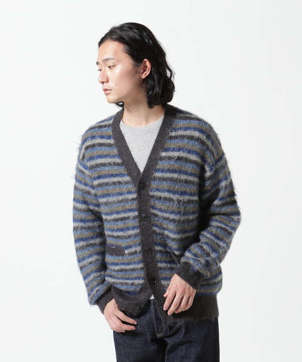 YOKE/ヨーク/MOHAIR BORDER CARDIGAN