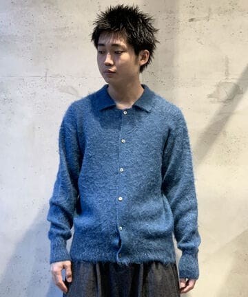 YOKE/ヨーク/BRUSHED MOHAIR KNIT SHIRT