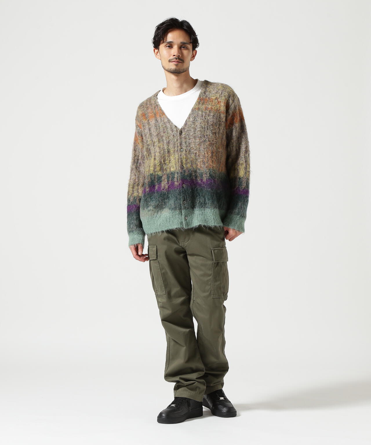 YOKE/ヨーク/KID MOHAIR WOOL BRUSHED TREE JAQUARD CARDIGAN | GARDEN ( ガーデン ) |  US ONLINE STORE（US オンラインストア）