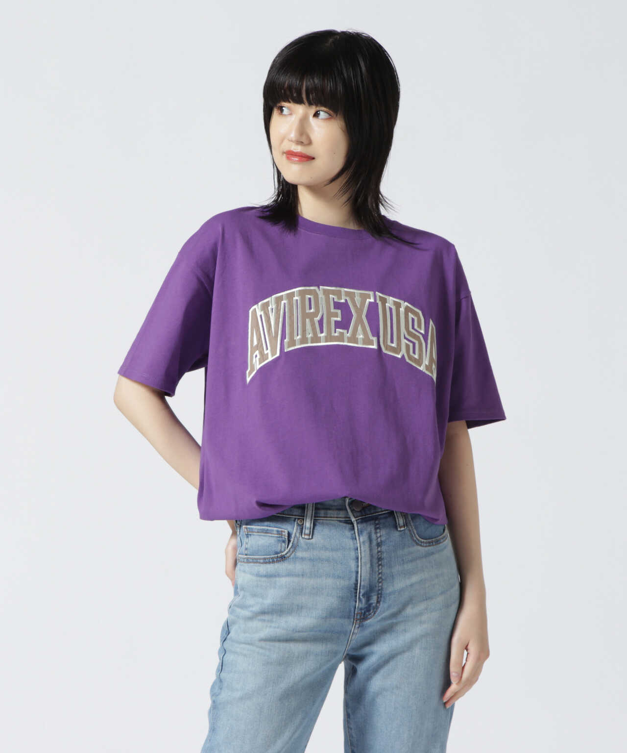 WEBDEPOT限定】COLLEGE LOGO ONE PIECE/ カレッジロゴワンピース AVIREX DEPOT アヴィレックス デポ  US ONLINE STORE（US オンラインストア）