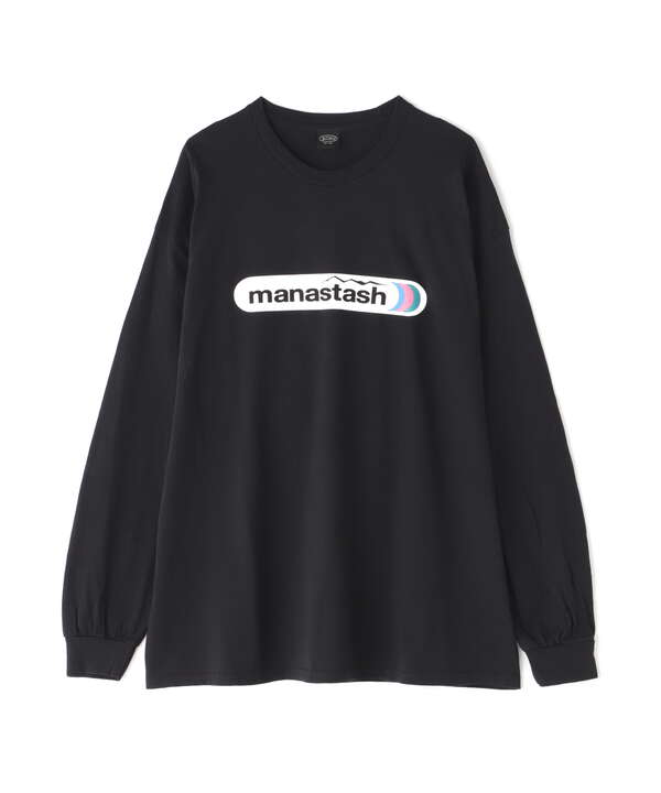 MANASTASH/マナスタッシュ/RaveLogo L/S T-Shirts/ロゴプリントロングスリーブTシャツ