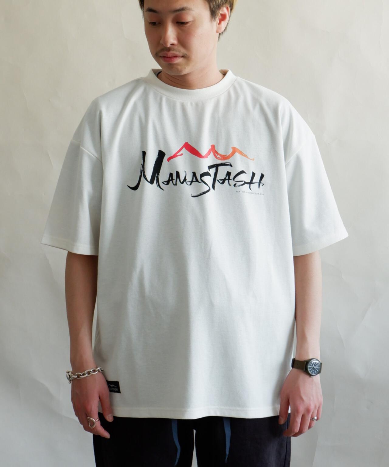 MANASTASH/マナスタッシュ　CHILLMESH TEE 'CALLIGRAPHY'　チリメッシュティー