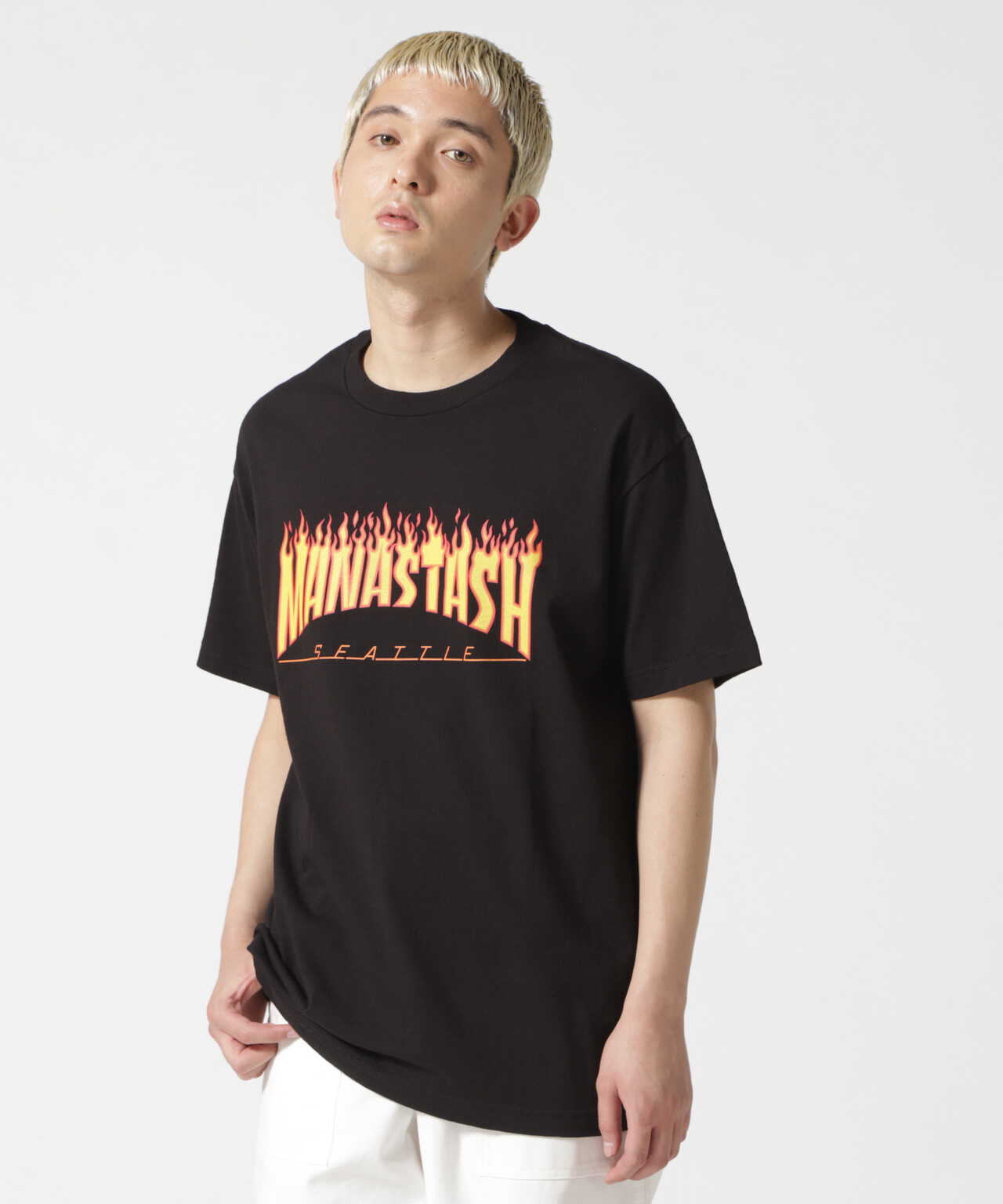 直営店限定　MANASTASH/マナスタッシュ　FLAME TEE フレームティー　Tシャツ