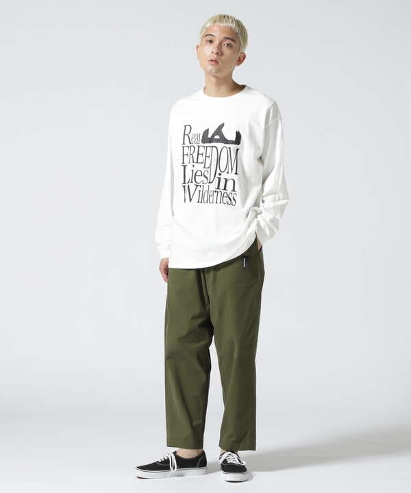 MANASTASH/マナスタッシュ　RE:CTN L/S TEE REAL FREEDOM　ロングスリーブティー