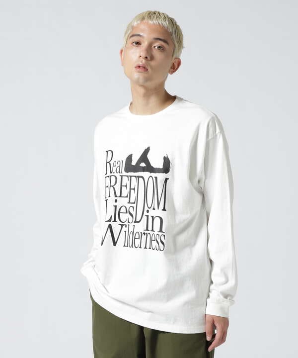 MANASTASH/マナスタッシュ　RE:CTN L/S TEE REAL FREEDOM　ロングスリーブティー