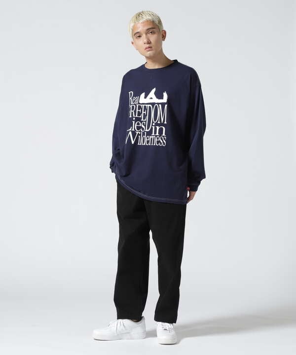 MANASTASH/マナスタッシュ　RE:CTN L/S TEE REAL FREEDOM　ロングスリーブティー