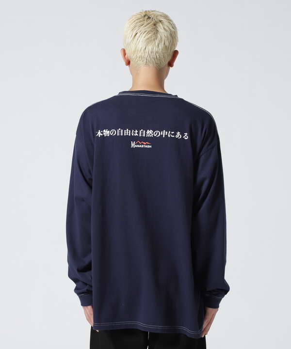 MANASTASH/マナスタッシュ　RE:CTN L/S TEE REAL FREEDOM　ロングスリーブティー