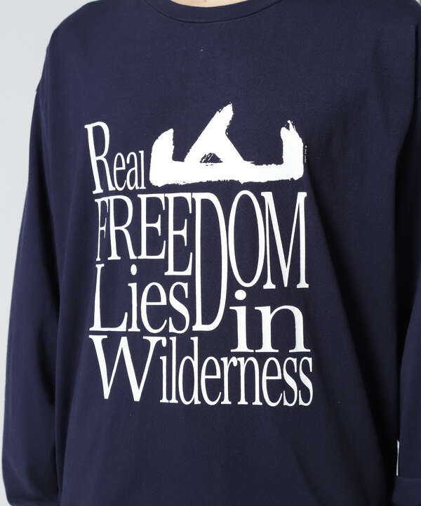 MANASTASH/マナスタッシュ　RE:CTN L/S TEE REAL FREEDOM　ロングスリーブティー