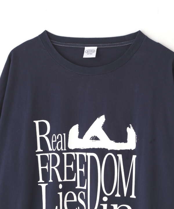 MANASTASH/マナスタッシュ　RE:CTN L/S TEE REAL FREEDOM　ロングスリーブティー