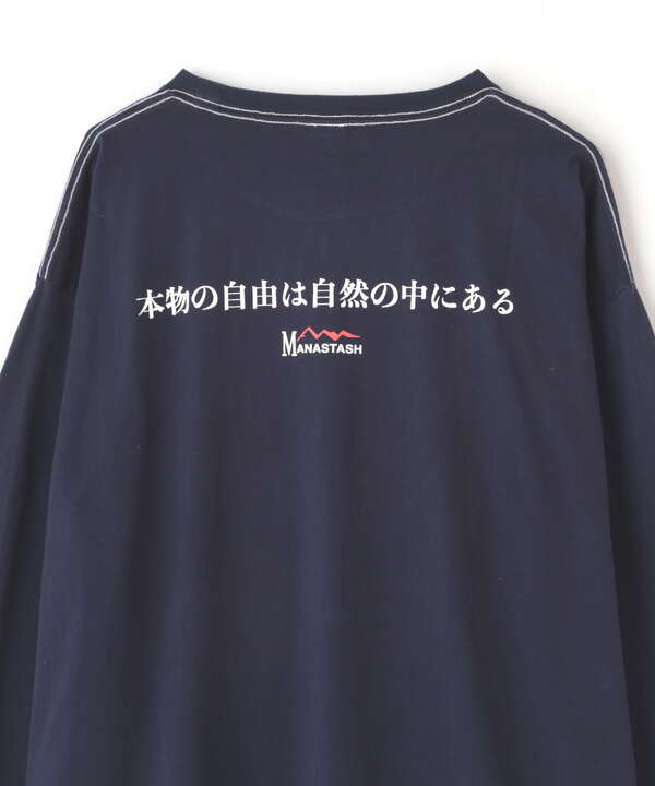 MANASTASH/マナスタッシュ　RE:CTN L/S TEE REAL FREEDOM　ロングスリーブティー