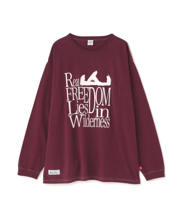 MANASTASH/マナスタッシュ　RE:CTN L/S TEE REAL FREEDOM　ロングスリーブティー