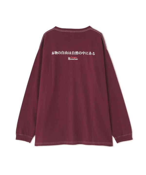 MANASTASH/マナスタッシュ　RE:CTN L/S TEE REAL FREEDOM　ロングスリーブティー