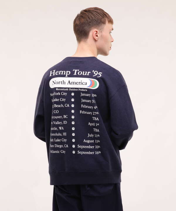 MANASTASH/マナスタッシュ/CASCADE SWEATSHIRTS HEMP TOUR（7923132007