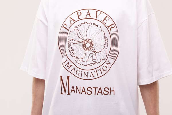 MANASTASH/マナスタッシュ/flower tee/フラワーTシャツ