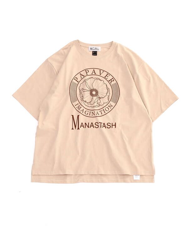 MANASTASH/マナスタッシュ/flower tee/フラワーTシャツ
