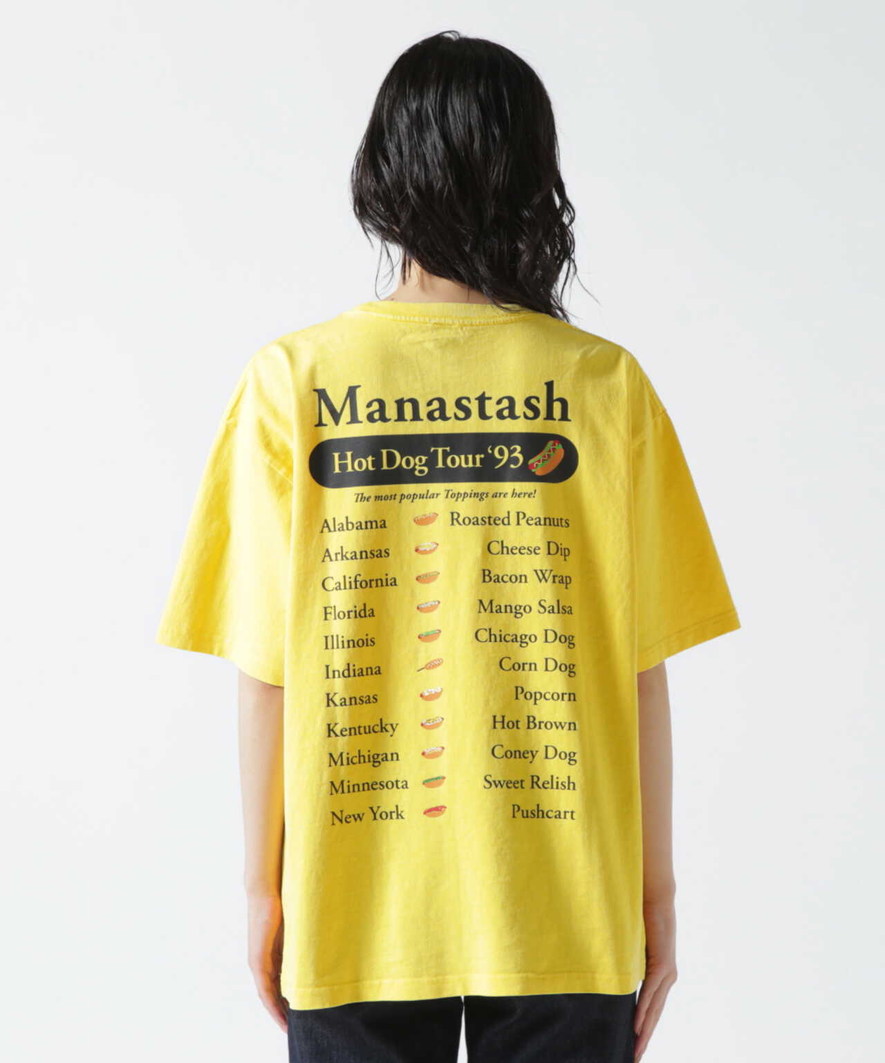 MANASTASH/マナスタッシュ/HOT DOG TOUR TEE/ホットドックTシャツ