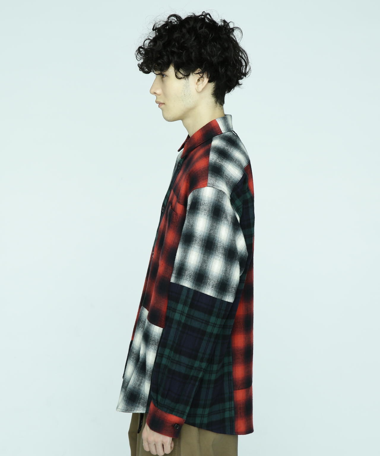 MANASTASH/マナスタッシュ/PATCHED FLANNEL SHIRT/フランネルシャツ