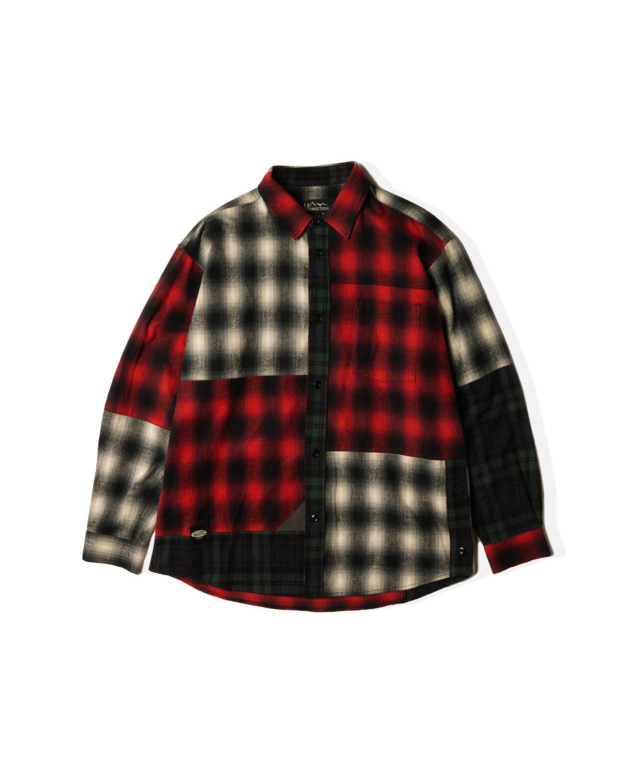 MANASTASH/マナスタッシュ/PATCHED FLANNEL SHIRT/フランネルシャツ