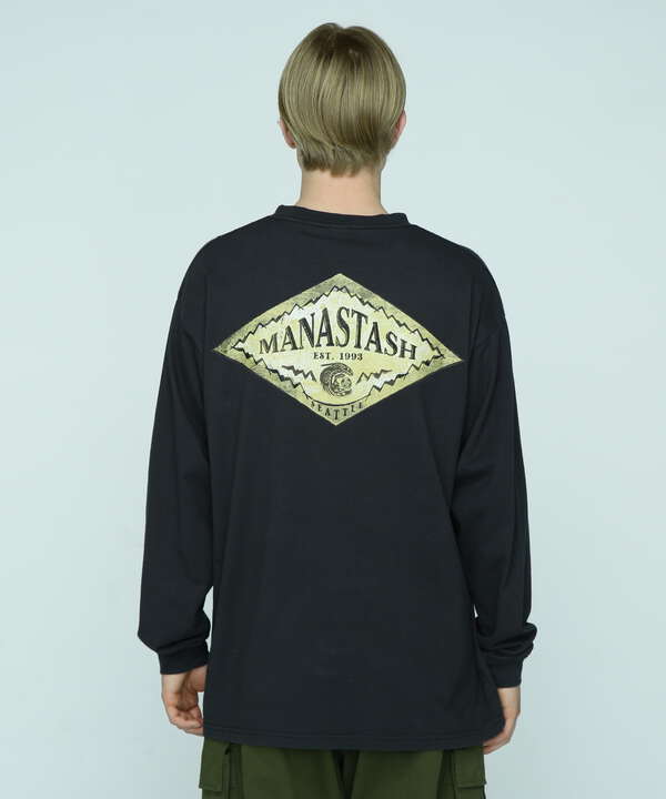 MANASTASH/マナスタッシュ/RE:CTN L/S TEE RHOMBUS