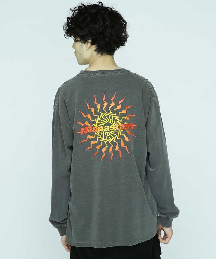 MANASTASH/マナスタッシュ/PUMICE L/S TEE MTN BURST