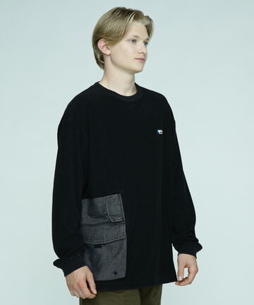 MANASTASH/マナスタッシュ/SNUG PILE CARGO POCKET TEE