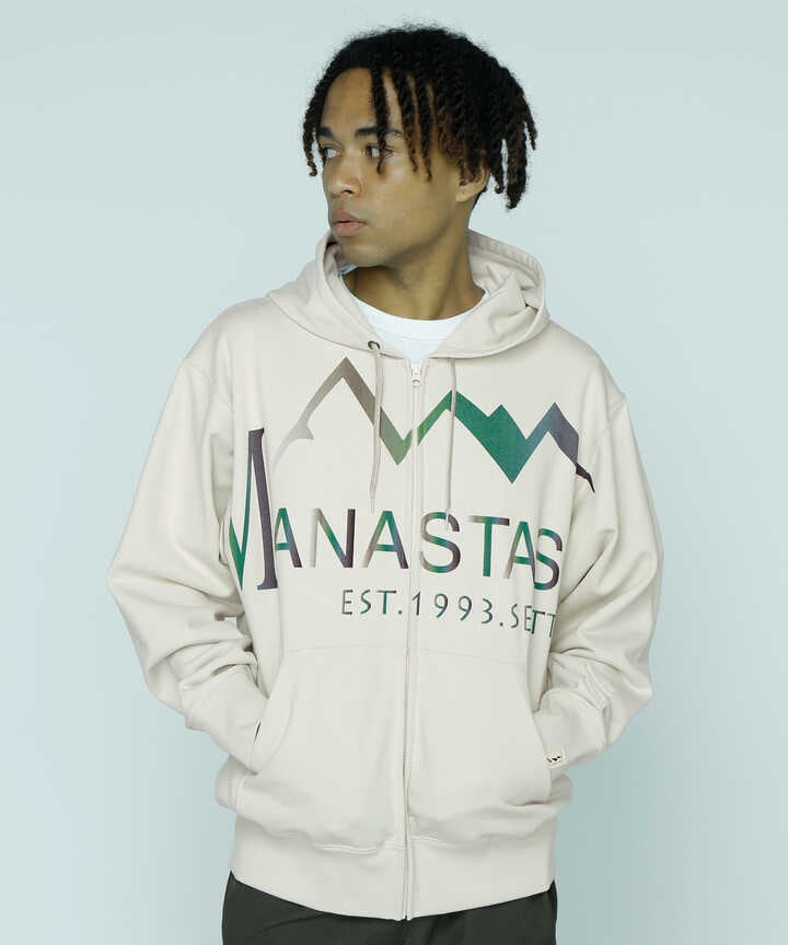 MANASTASH/マナスタッシュ/LARGE LOGO FULL ZIP HOODIE（7923231004