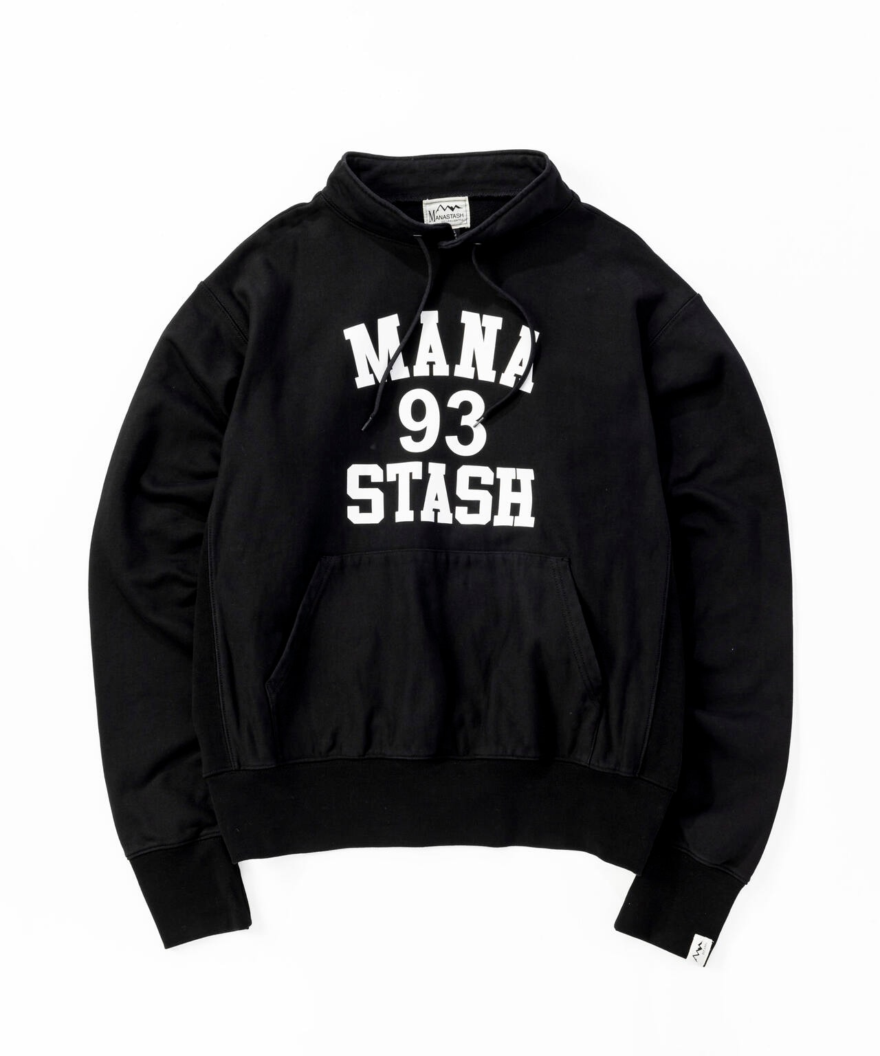 MANASTASH/マナスタッシュ/COLLEGE LOGO STAND COLLAR SWEAT