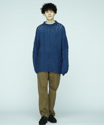 MANASTASH/マナスタッシュ/COTTON GUERNSEY SWEATER/ガンジーセーター