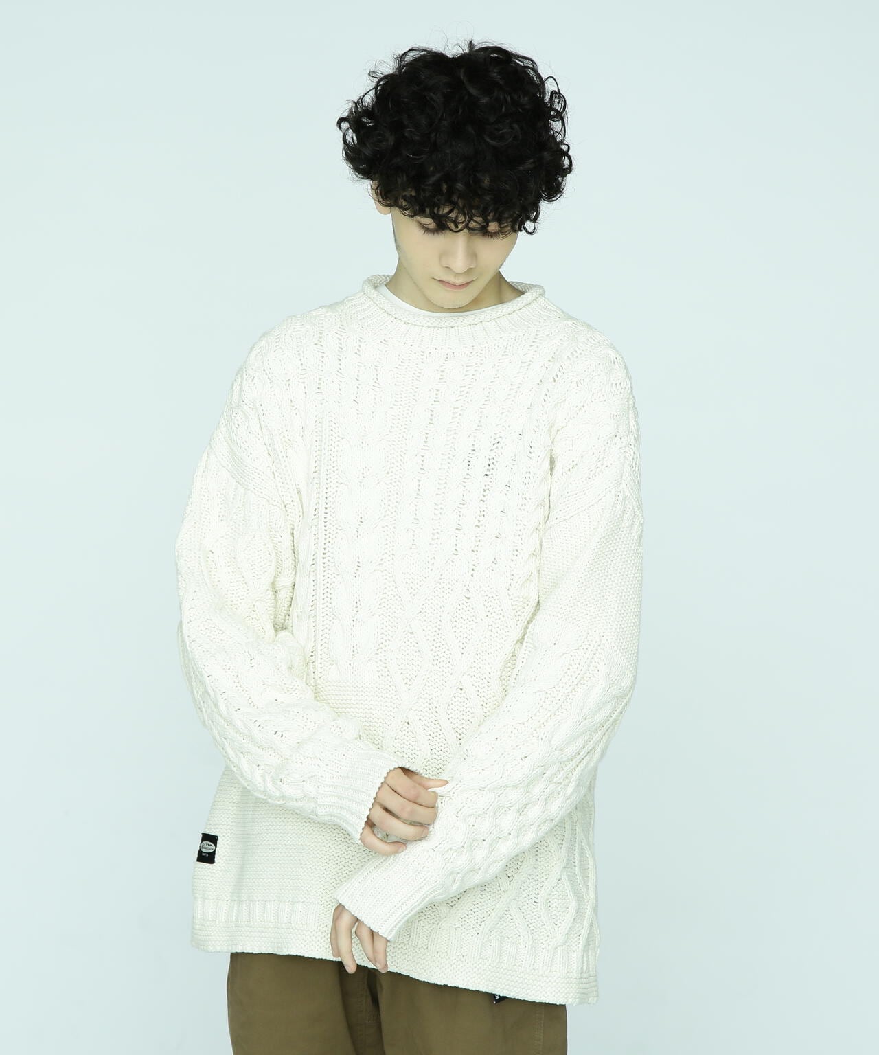 MANASTASH/マナスタッシュ/COTTON GUERNSEY SWEATER/ガンジーセーター