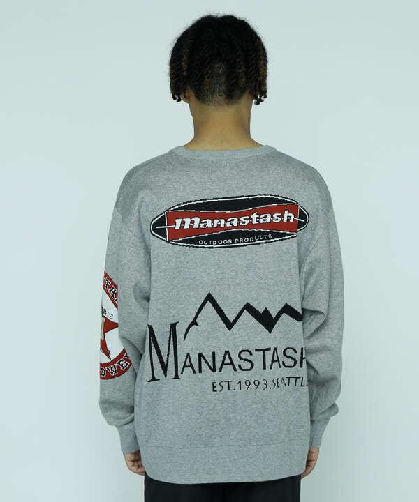 MANASTASH/MULTI CLASSIC LOGO CREWNECK KNIT