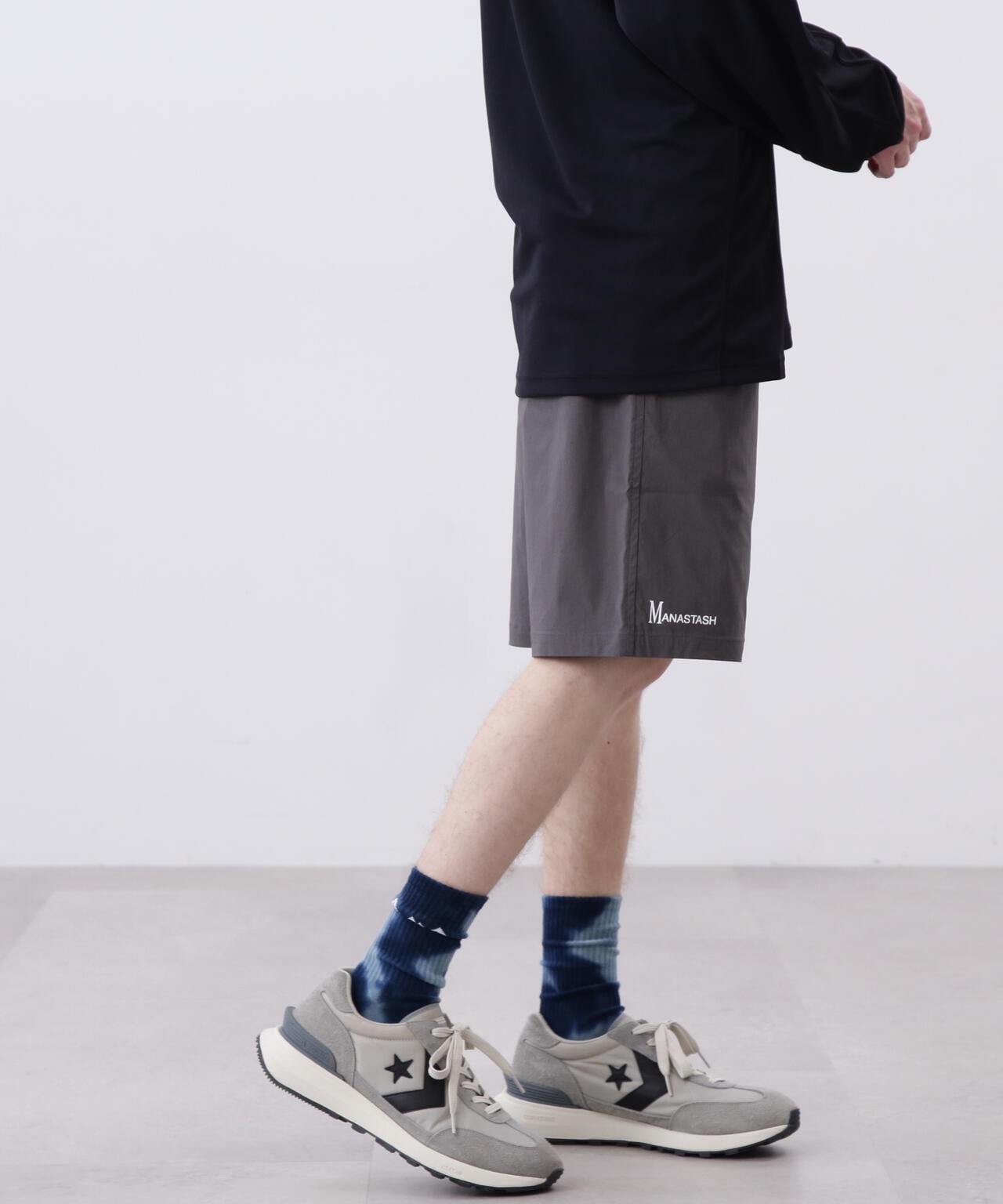 MANASTASH/マナスタッシュ/MOUNTAIN LOGO SHORTS/マウンテンロゴショーツ