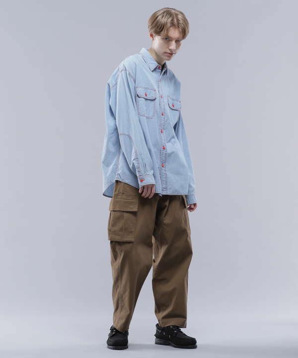 MANASTASH/マナスタッシュ/POINT COL WORK SHIRTS