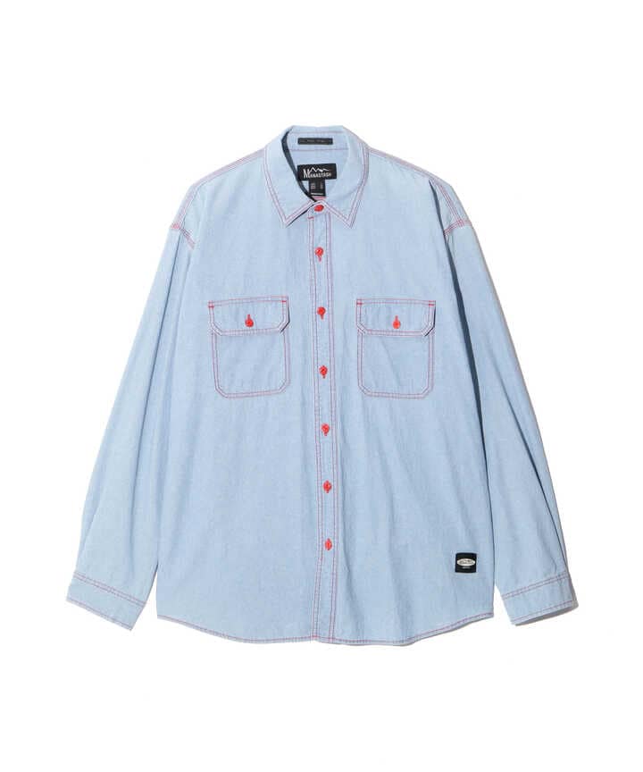 MANASTASH/マナスタッシュ/POINT COL WORK SHIRTS（7924120001 