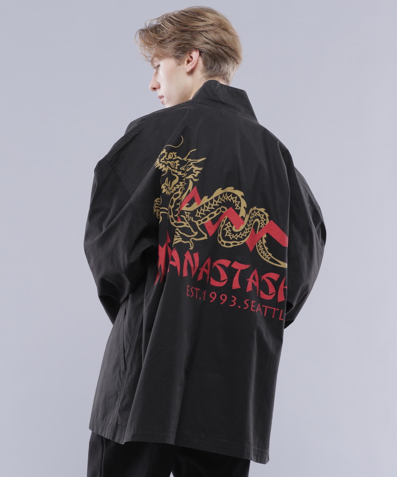 MANASTASH/マナスタッシュ/DRAGON HANTEN SHIRT/ドラゴンはんてんシャツ