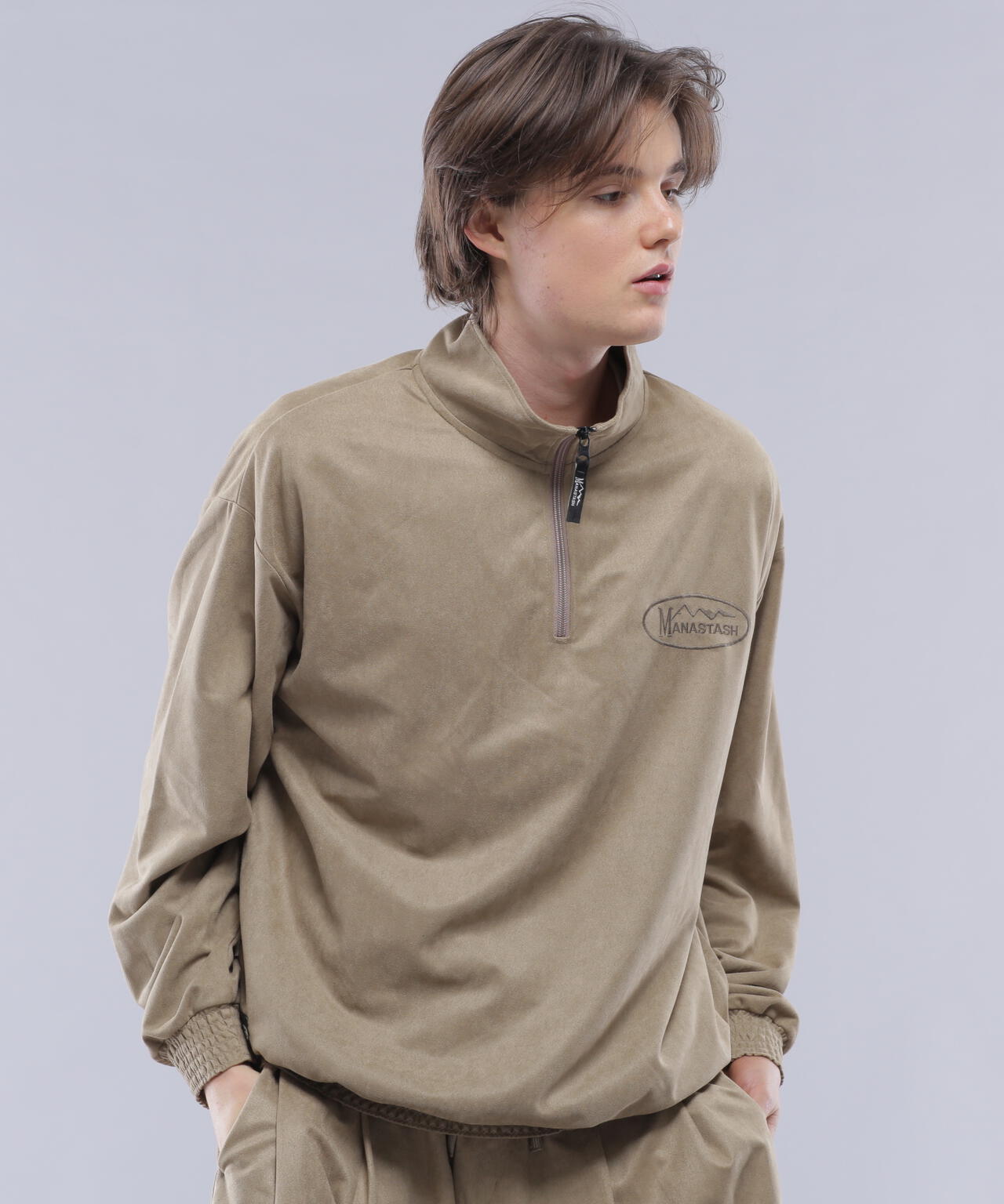 MANASTASH/マナスタッシュ/SPRING LODGE HALF ZIP SWEAT