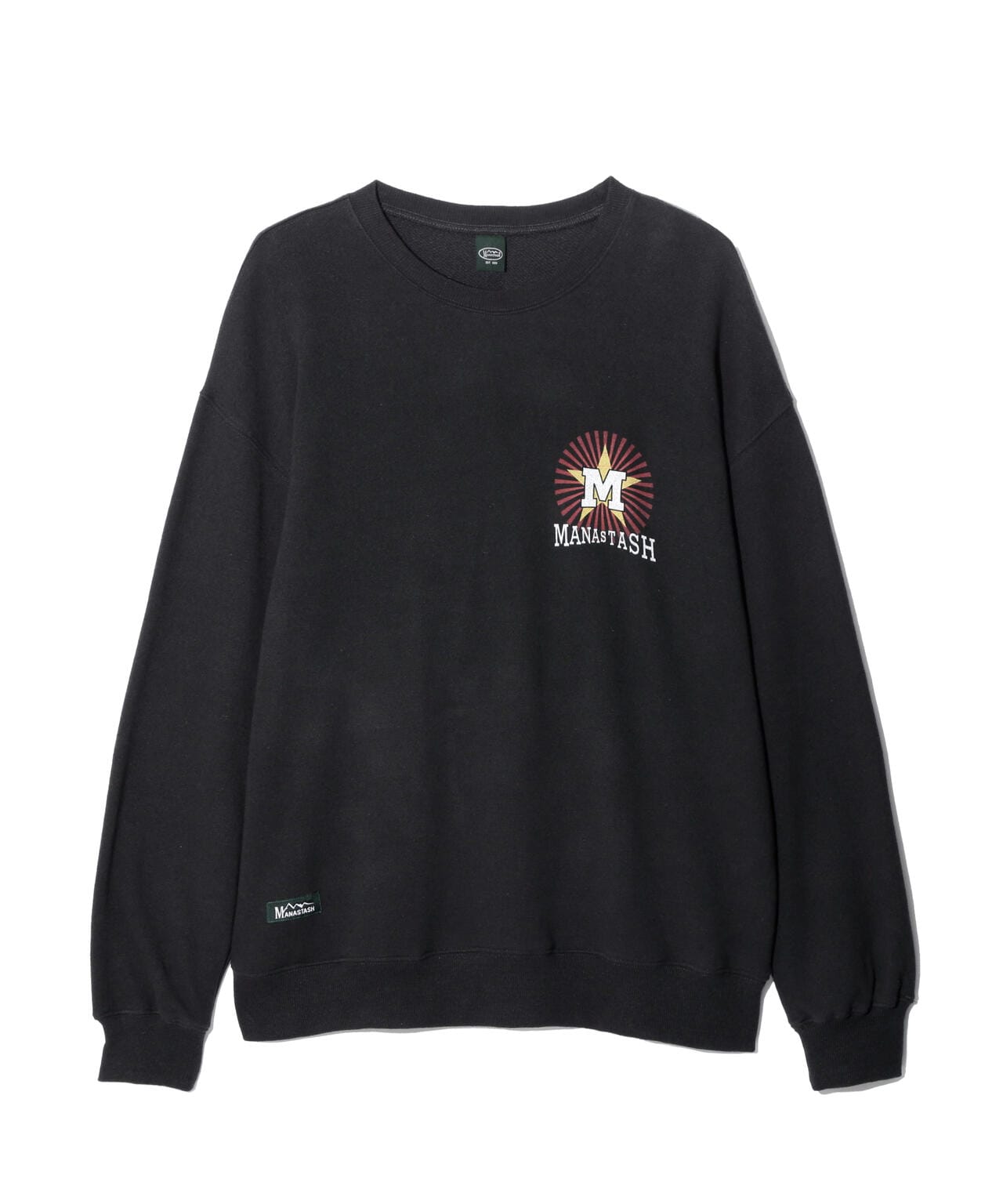 MANASTASH/マナスタッシュ/CASCADE SWEATSHIRTS CROSS LOGO