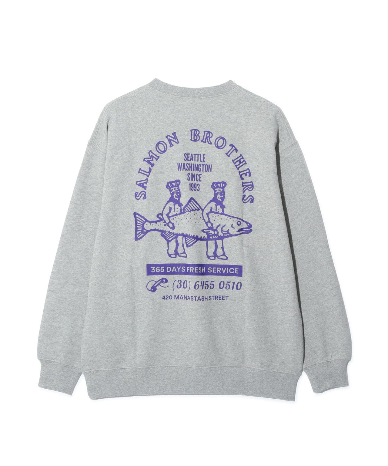 MANASTASH/マナスタッシュ/CiTee SWEAT SALMON/スウェット サーモン オックスフォード XL