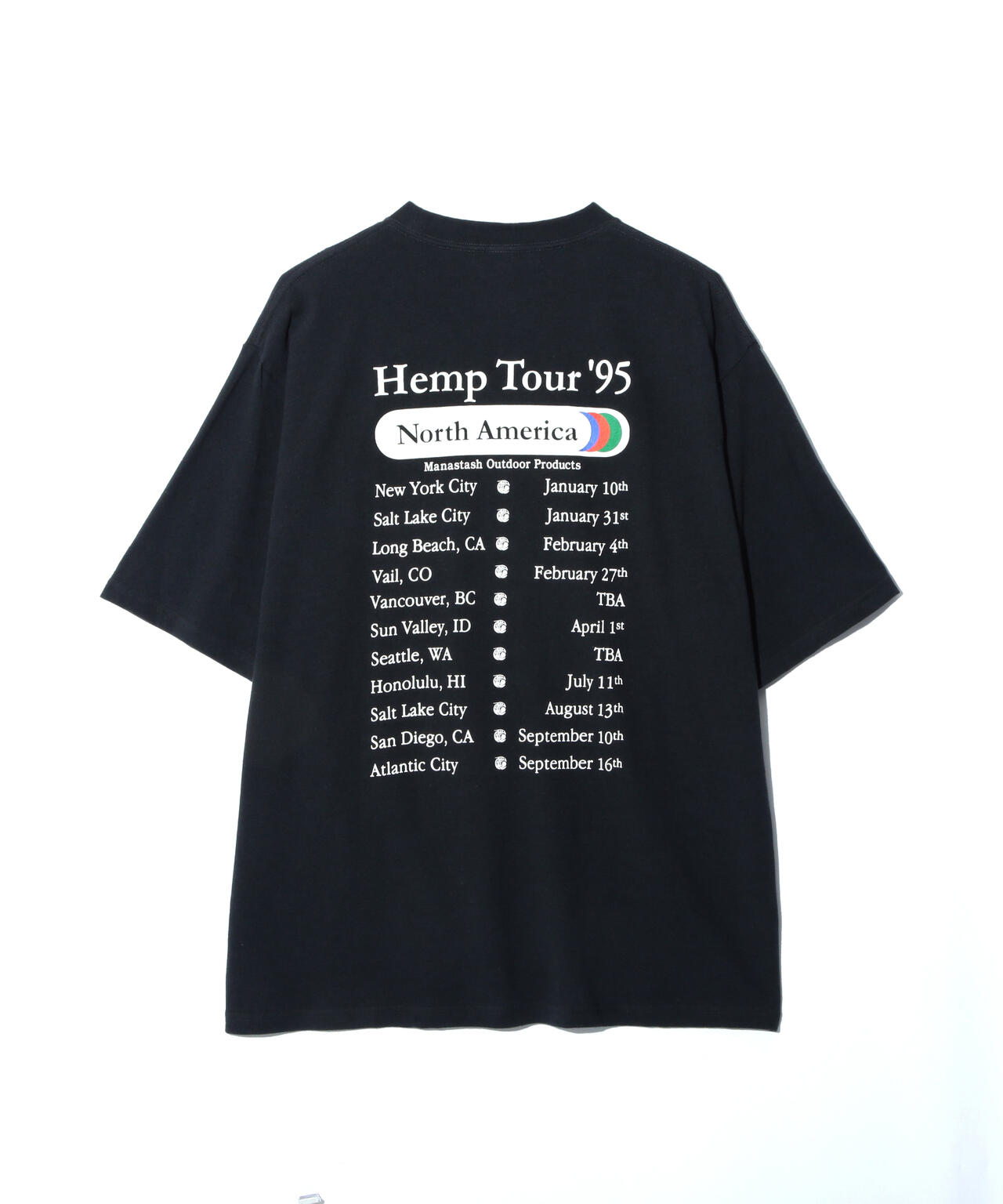 MANASTASH/マナスタッシュ/HEMP TEE TOUR/ヘンプツアーTシャツ