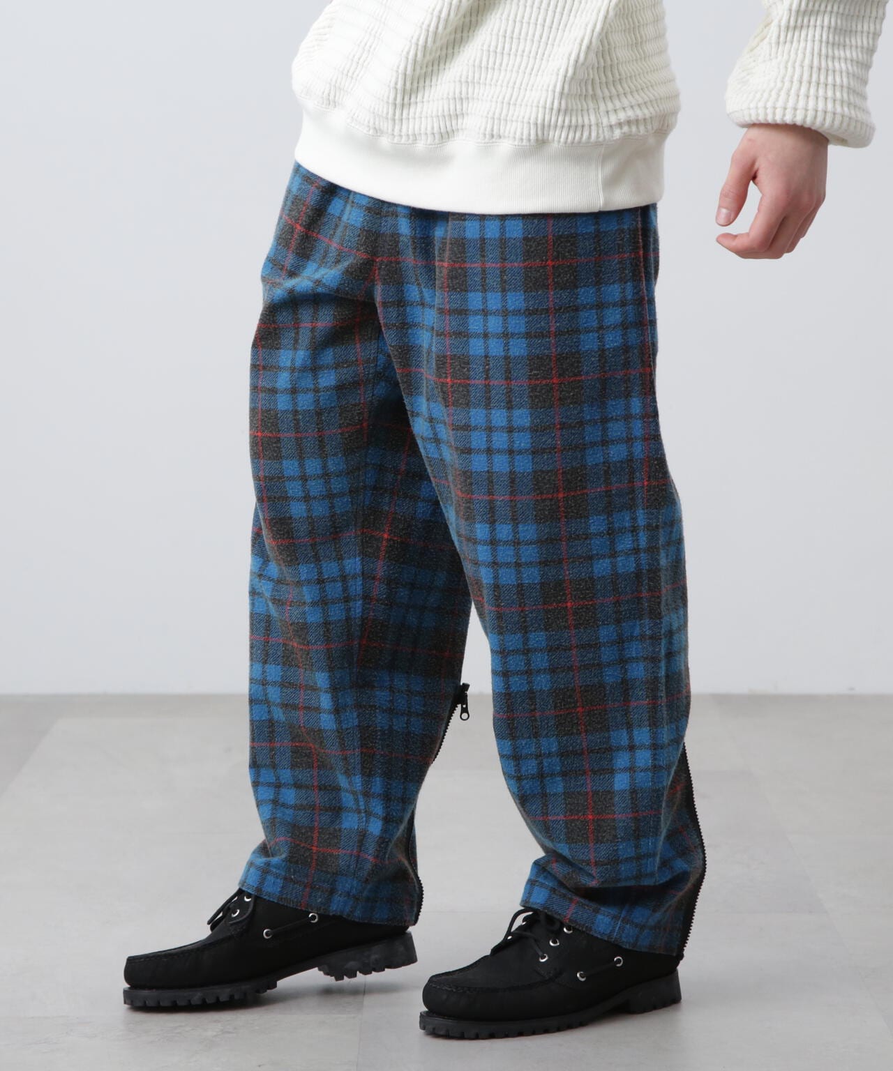 MANASTASH/マナスタッシュ/ZIP FLANNEL PANTS/ジップフランネルパンツ