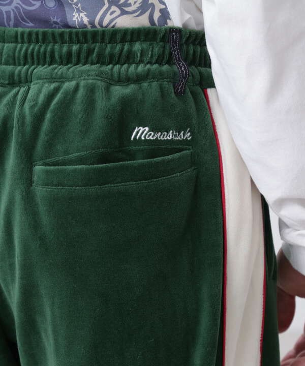 MANASTASH/マナスタッシュ/VELVET TRACK PANTS/ベルベットトラックパンツ