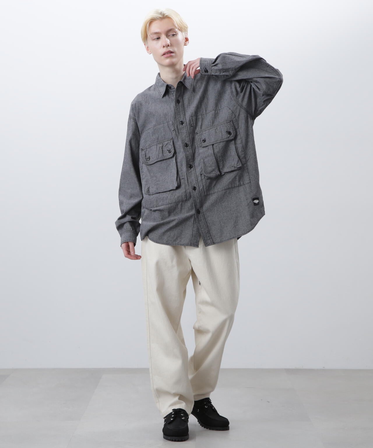 MANASTASH/マナスタッシュ/CARGO POCKET WORK SHIRTS