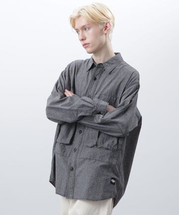 MANASTASH/マナスタッシュ/CARGO POCKET WORK SHIRTS