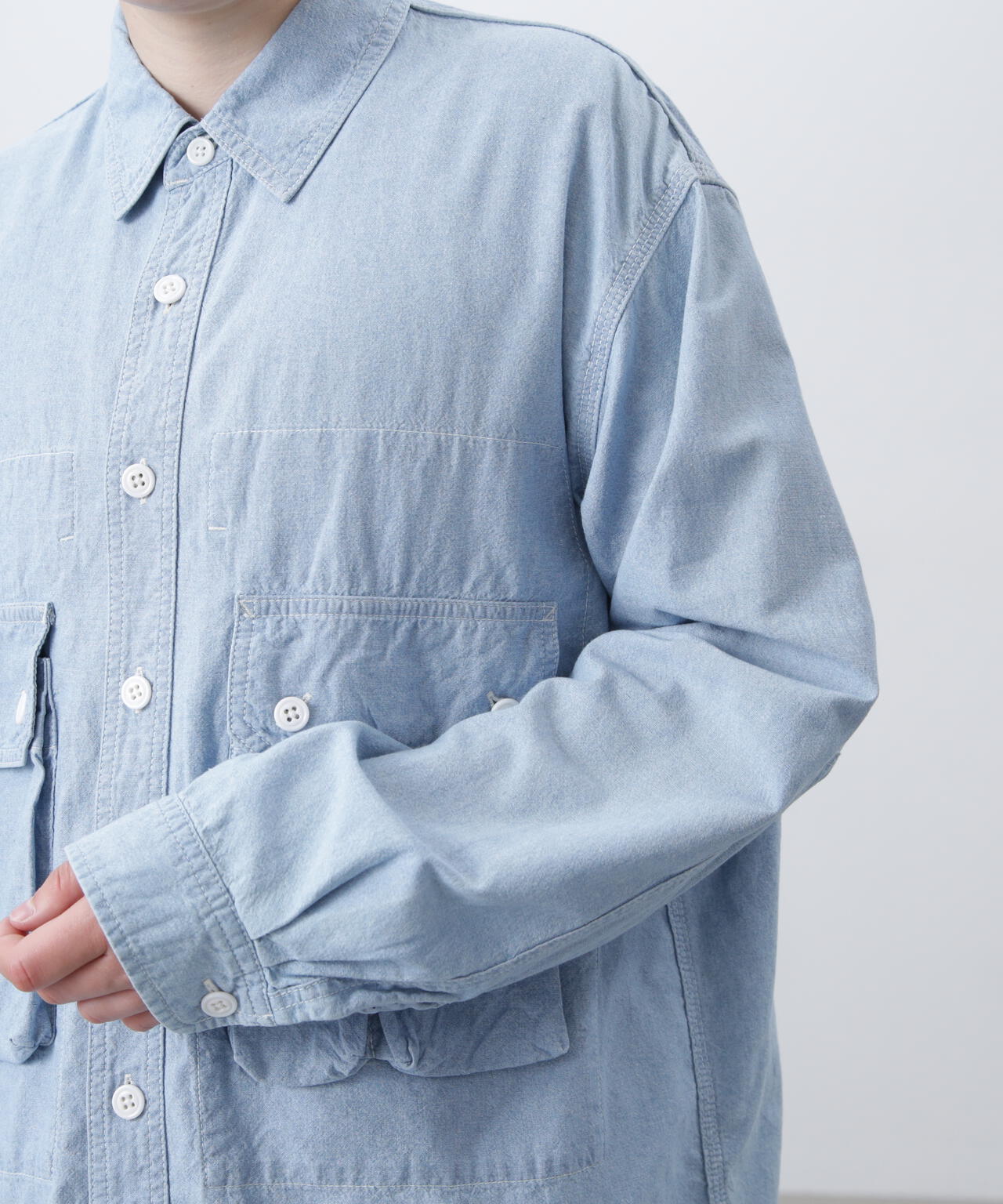 MANASTASH/マナスタッシュ/CARGO POCKET WORK SHIRTS